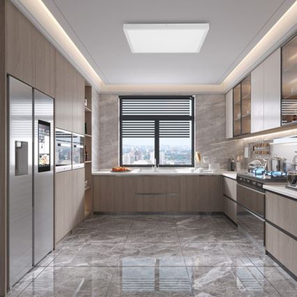 Immax NEO 07277L - Iluminação de teto para casa de banho LED com regulação NEO LITE FRAME LED/50W/230V IP44 Wi-Fi Tuya +remote controlo branco