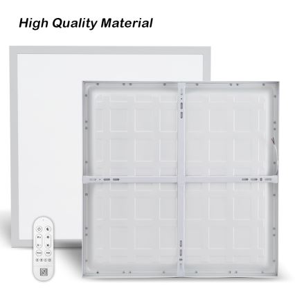 Immax NEO 07277L - Iluminação de teto para casa de banho LED com regulação NEO LITE FRAME LED/50W/230V IP44 Wi-Fi Tuya +remote controlo branco