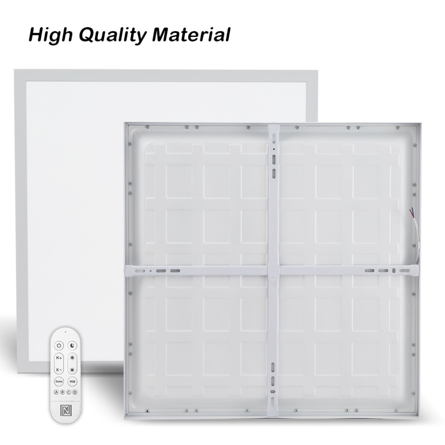 Immax NEO 07277L - Iluminação de teto para casa de banho LED com regulação NEO LITE FRAME LED/50W/230V IP44 Wi-Fi Tuya +remote controlo branco