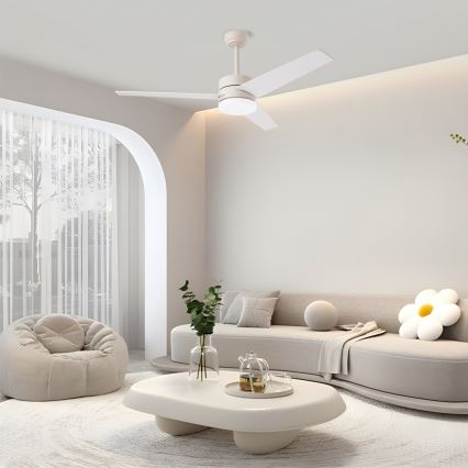 Immax NEO 07284L - LED+CCT Ventilador de teto dimerizável VARIABLE LED/24W/230V 3000/4000/6000K Wi-Fi Tuya Ø 132 cm + comando remoto