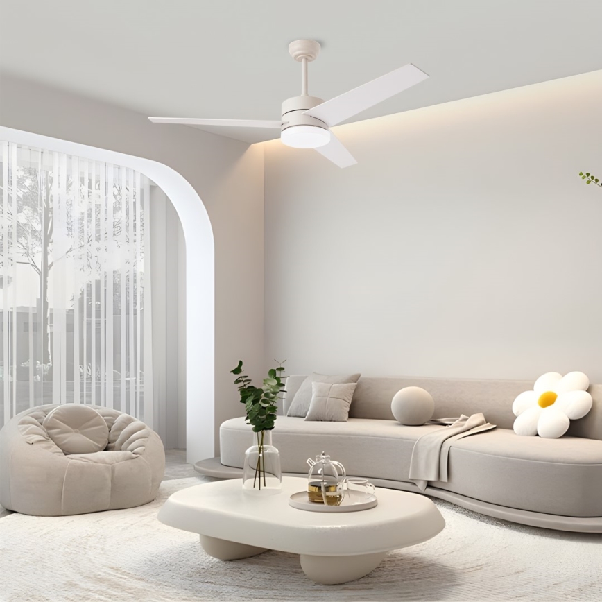 Immax NEO 07284L - LED+CCT Ventilador de teto dimerizável VARIABLE LED/24W/230V 3000/4000/6000K Wi-Fi Tuya Ø 132 cm + comando remoto