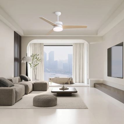 Immax NEO 07284L - LED+CCT Ventilador de teto dimerizável VARIABLE LED/24W/230V 3000/4000/6000K Wi-Fi Tuya Ø 132 cm + comando remoto