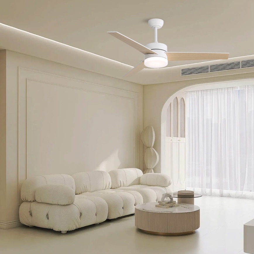 Immax NEO 07284L - LED+CCT Ventilador de teto dimerizável VARIABLE LED/24W/230V 3000/4000/6000K Wi-Fi Tuya Ø 132 cm + comando remoto