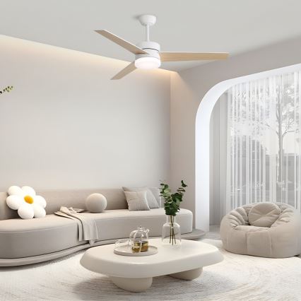 Immax NEO 07284L - LED+CCT Ventilador de teto dimerizável VARIABLE LED/24W/230V 3000/4000/6000K Wi-Fi Tuya Ø 132 cm + comando remoto