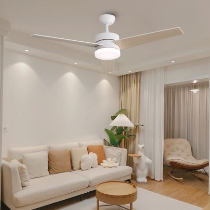 Immax NEO 07284L - LED+CCT Ventilador de teto dimerizável VARIABLE LED/24W/230V 3000/4000/6000K Wi-Fi Tuya Ø 132 cm + comando remoto