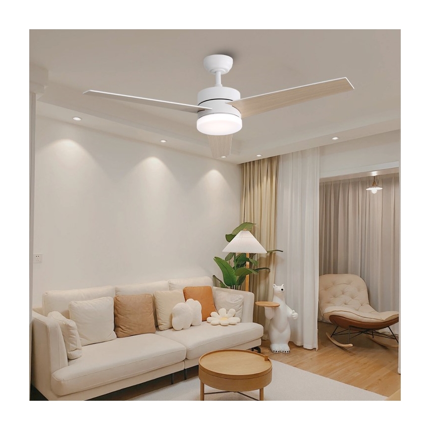 Immax NEO 07284L - LED+CCT Ventilador de teto dimerizável VARIABLE LED/24W/230V 3000/4000/6000K Wi-Fi Tuya Ø 132 cm + comando remoto