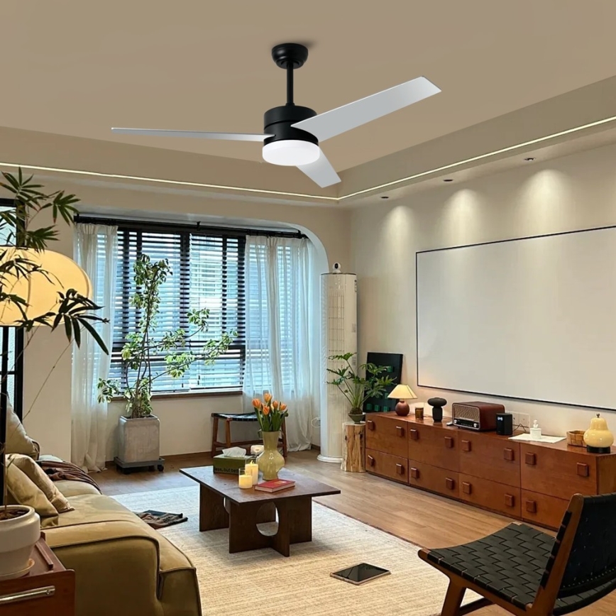 Immax NEO 07285L - Ventilador de teto LED+CCT dimerizável VARIABLE LED/24W/230V 3000/4000/6000K Wi-Fi Tuya, diâmetro 132 cm + controlo remoto