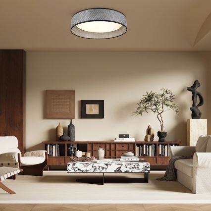 Immax NEO 07287L - Luminária de teto LONA LED+CCT dimerizável LED/36W/230V 3000-6000K Wi-Fi Tuya Ø 45,5 cm + comando remoto