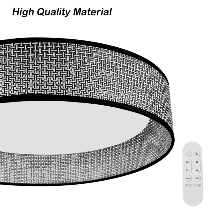 Immax NEO 07287L - Luminária de teto LONA LED+CCT dimerizável LED/36W/230V 3000-6000K Wi-Fi Tuya Ø 45,5 cm + comando remoto