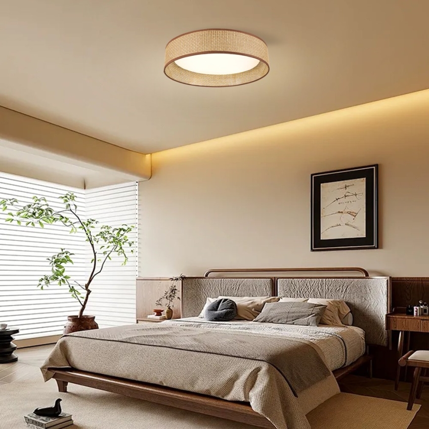 Immax NEO 07288L - Plafon LED+CCT dimerizável LONA LED/36W/230V 3000-6000K Wi-Fi Tuya Ø 45,5 cm + controlo remoto