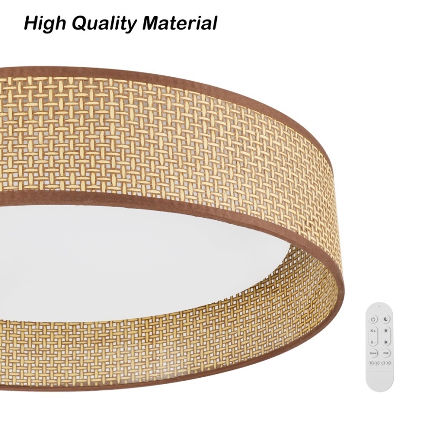 Immax NEO 07288L - Plafon LED+CCT dimerizável LONA LED/36W/230V 3000-6000K Wi-Fi Tuya Ø 45,5 cm + controlo remoto