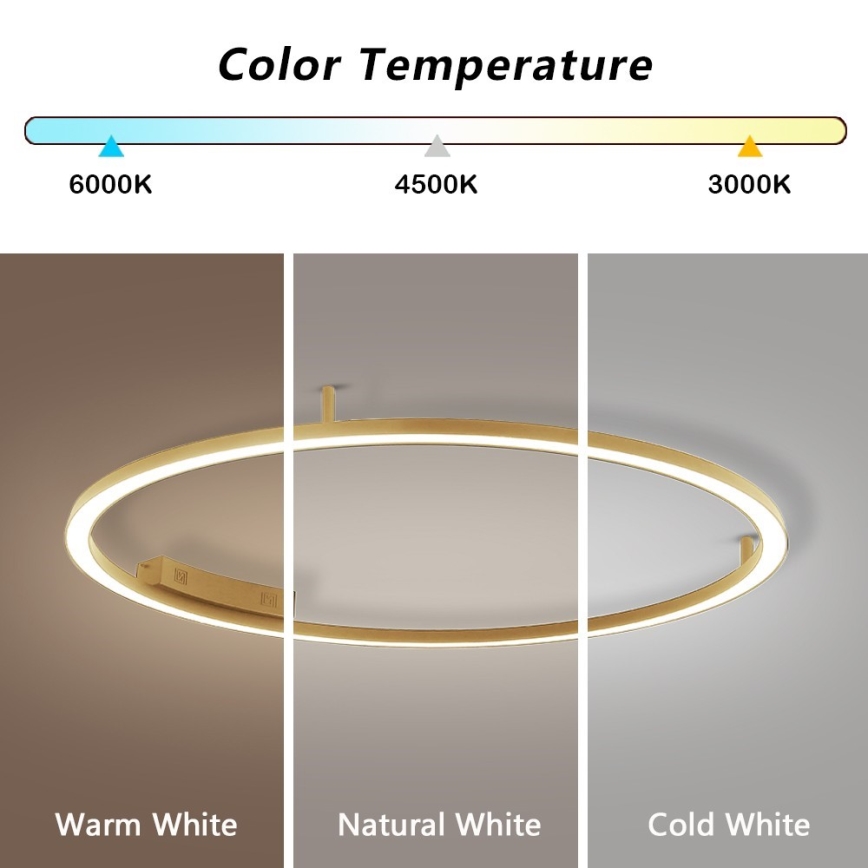 Immax NEO 07290-120G - LED+CCT Luminária de teto dimerizável FINO LED/55W/230V 2700-6500K Tuya Ø 120 cm + controlo remoto