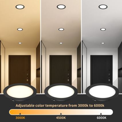 Immax NEO 07294L - Luminária LED regulável de embutir DOWN LED/12W/230V Wi-Fi Ø 12 cm branca