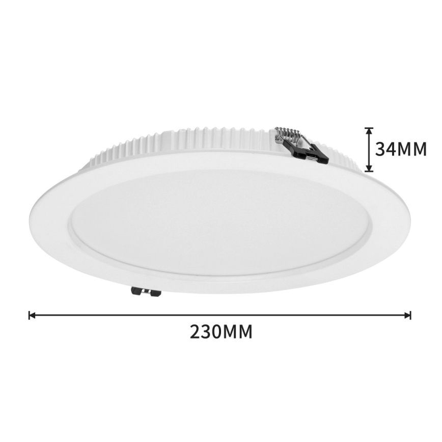 Immax NEO 07294L - DOWN LED regulável/36W/230V Wi‑Fi Ø 23 cm branca