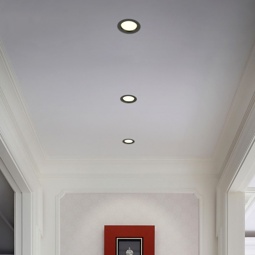 Immax NEO 07294L - Downlight encastrável dimerizável LED/12W/230V com Wi-Fi Ø 12 cm preto