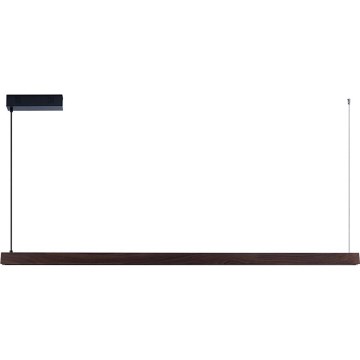 Immax NEO 07301L - Lustre LED dimerizável suspenso por cabo MADEIRA LED/33W/230V Wi‑Fi Tuya 152 cm, acabamento nogueira + controlo remoto