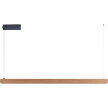 Immax NEO 07303L - Lustre suspenso em cabo LED dimerizável MADEIRA LED/26W/230V Wi-Fi Tuya 122 cm carvalho + comando remoto