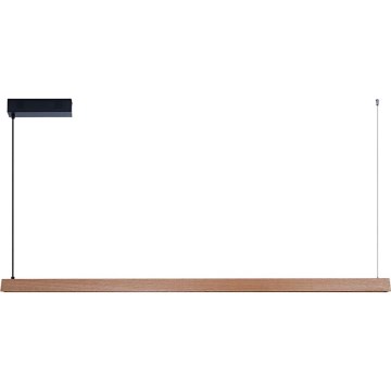 Immax NEO 07304L - Lustre LED dimerizável suspenso por cabo MADEIRA LED/33W/230V Wi-Fi Tuya 152 cm carvalho + comando remoto