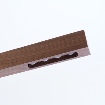 Immax NEO 07309L - Lustre pendente LED dimerizável suspenso por cabo com sensor MADEIRA LED/37W/230V 157 cm nogueira