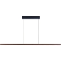 Immax NEO 07309L - Lustre pendente LED dimerizável suspenso por cabo com sensor MADEIRA LED/37W/230V 157 cm nogueira