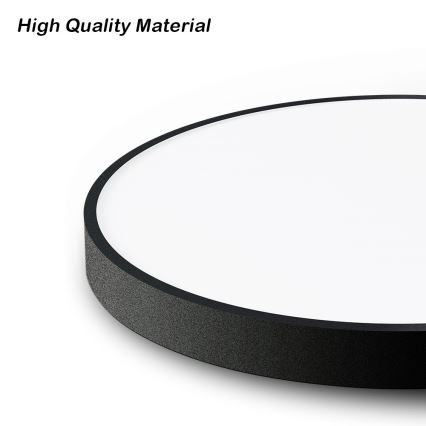 Immax NEO 07314L - Luminária de teto LED regulável SEMPLICI LED/128W/230V Ø 100 cm Wi-Fi Tuya preta + controlo remoto