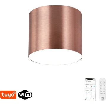 Immax NEO 07319L - Plafon LED dimerizável RONDATE LED/18W/230V Ø 11,5 cm Wi-Fi Tuya ouro rosé