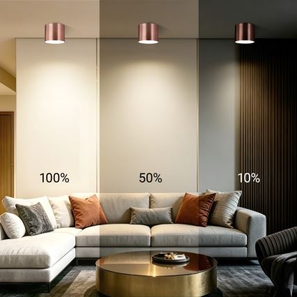 Immax NEO 07320L - Luminária de teto LED dimerizável RONDATE LED/32W/230V Ø 16,5 cm Wi-Fi Tuya ouro rosé