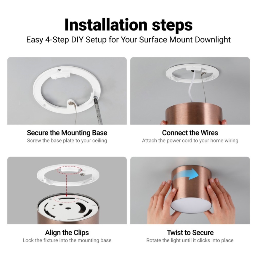 Immax NEO 07320L - Luminária de teto LED dimerizável RONDATE LED/32W/230V Ø 16,5 cm Wi-Fi Tuya ouro rosé
