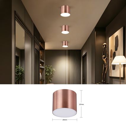 Immax NEO 07320L - Luminária de teto LED dimerizável RONDATE LED/32W/230V Ø 16,5 cm Wi-Fi Tuya ouro rosé