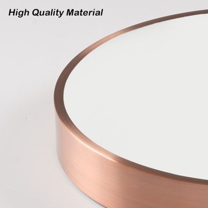 Immax NEO 07323L - Candeeiro de teto LED regulável SEMPLICI LED/96W/230V, diâmetro 80 cm, Wi-Fi Tuya, ouro rosé + comando remoto