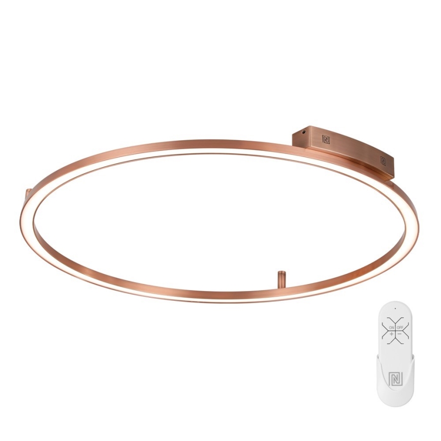 Immax NEO 07325-120C - Candeeiro de teto dimerizável FINO LED/72W/230V 120 cm Tuya ouro rosé + controlo remoto
