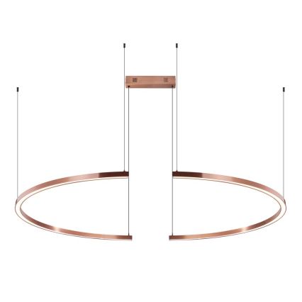 Immax NEO 07328L - Lustre LED dimerizável suspenso por cabo FINO LED/72W/230V 120 cm Tuya ouro rosé + controlo remoto