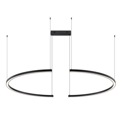 Immax NEO 07329L - Lustre LED regulável suspenso por cabo FINO LED/72W/230V 120 cm Tuya preto + controlo remoto