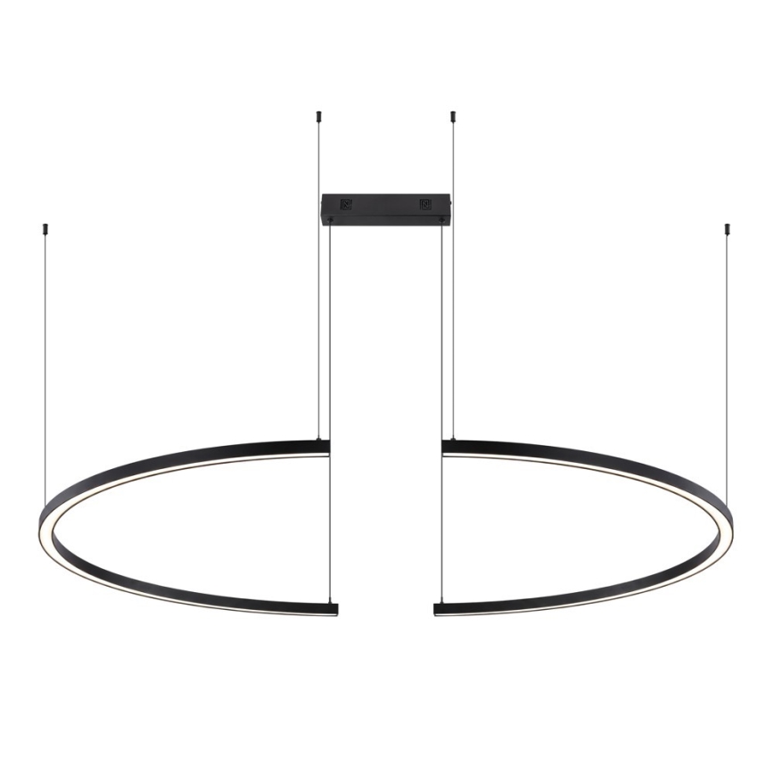Immax NEO 07329L - Lustre LED regulável suspenso por cabo FINO LED/72W/230V 120 cm Tuya preto + controlo remoto