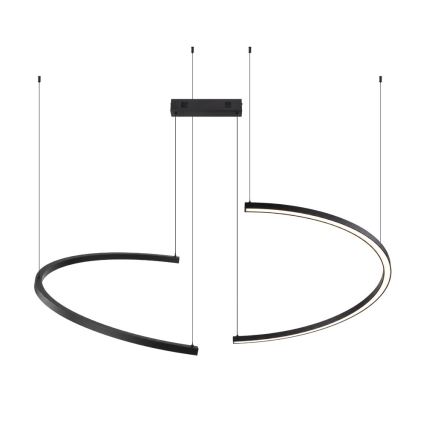 Immax NEO 07329L - Lustre LED regulável suspenso por cabo FINO LED/72W/230V 120 cm Tuya preto + controlo remoto
