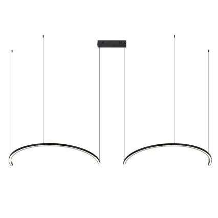 Immax NEO 07329L - Lustre LED regulável suspenso por cabo FINO LED/72W/230V 120 cm Tuya preto + controlo remoto