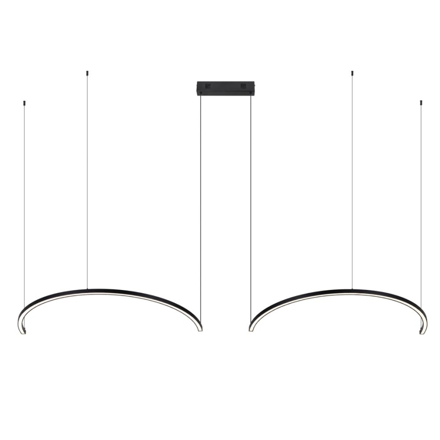 Immax NEO 07329L - Lustre LED regulável suspenso por cabo FINO LED/72W/230V 120 cm Tuya preto + controlo remoto