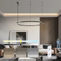 Immax NEO 07329L - Lustre LED regulável suspenso por cabo FINO LED/72W/230V 120 cm Tuya preto + controlo remoto