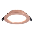 Immax NEO 07330L - Downlight LED regulável encastrado LED/12W/230V Wi-Fi Tuya Ø 12 cm ouro rosa