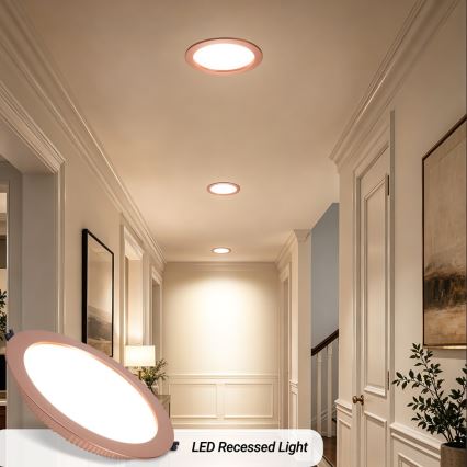 Immax NEO 07331L - Luminária embutida LED regulável DOWN LED/36W/230V Wi‑Fi Tuya, diâmetro 23 cm, ouro rosé