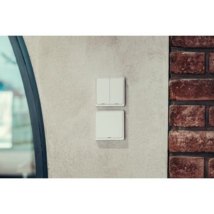 Immax NEO 07507L - Interruptor 2-botões SMART 1xCR2430 Zigbee 3.0 Tuya