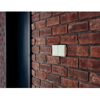 Immax NEO 07507L - Interruptor 2-botões SMART 1xCR2430 Zigbee 3.0 Tuya