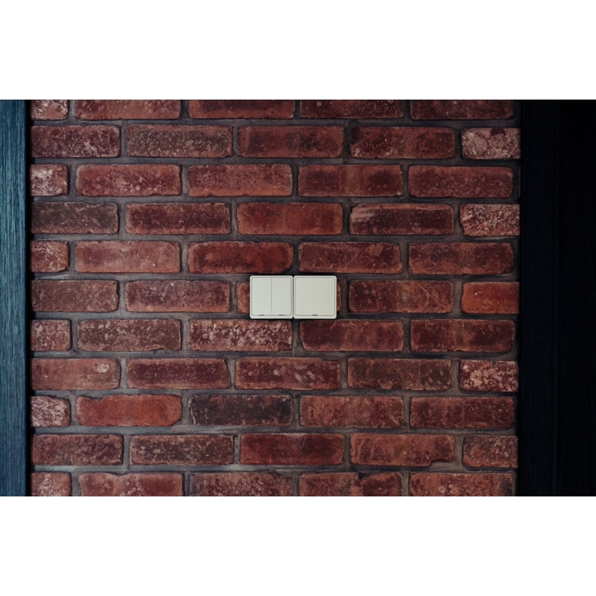 Immax NEO 07507L - Interruptor 2-botões SMART 1xCR2430 Zigbee 3.0 Tuya