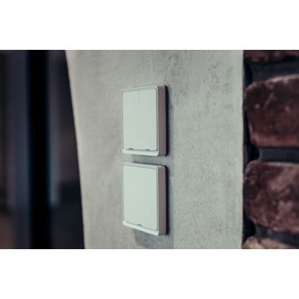 Immax NEO 07507L - Interruptor 2-botões SMART 1xCR2430 Zigbee 3.0 Tuya