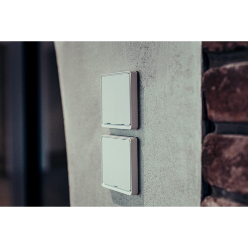 Immax NEO 07507L - Interruptor 2-botões SMART 1xCR2430 Zigbee 3.0 Tuya