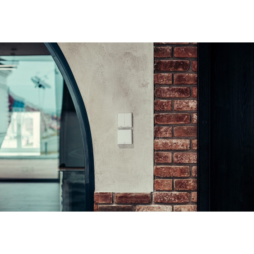 Immax NEO 07507L - Interruptor 2-botões SMART 1xCR2430 Zigbee 3.0 Tuya