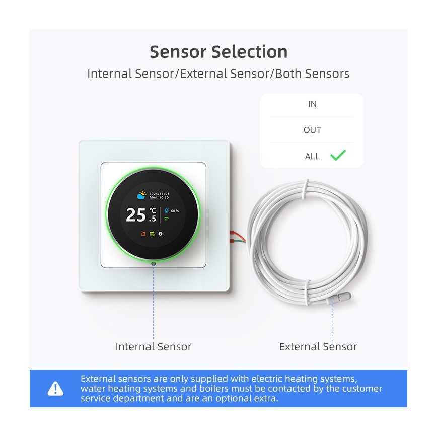 Immax NEO 07534L - Termostato para aquecimento de pavimento SMART 230V/3A Wi-Fi Tuya