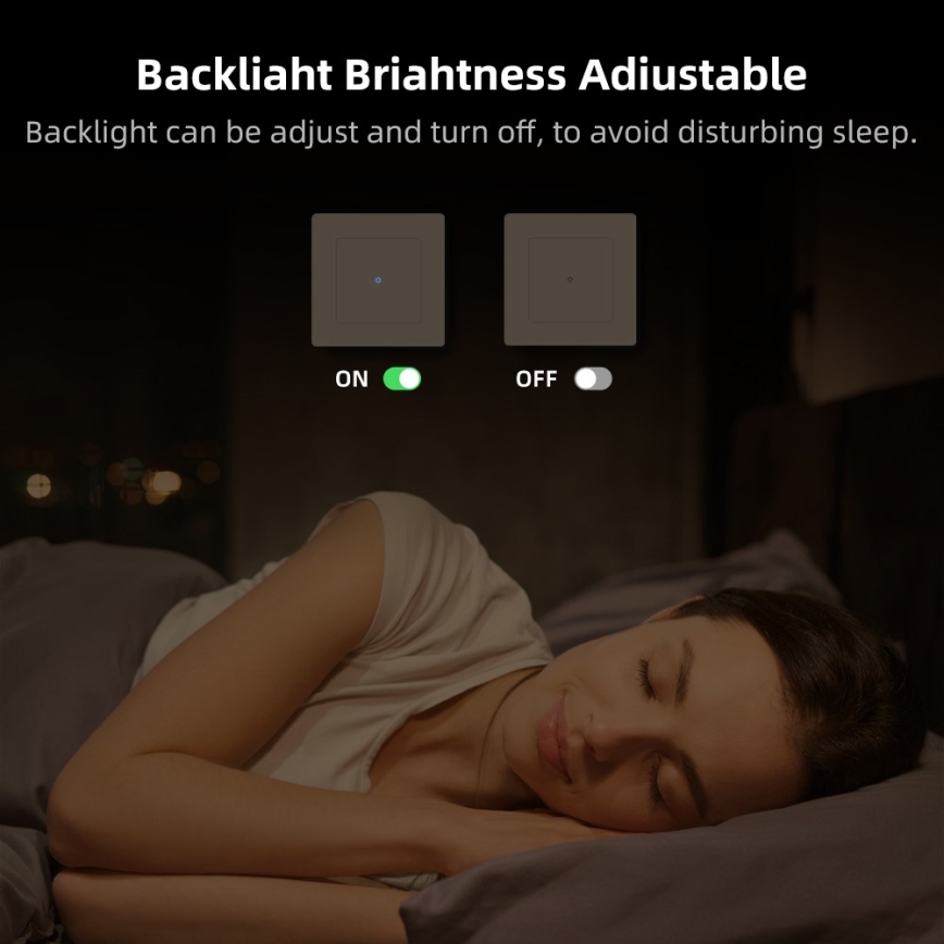 Immax NEO 07538L - Interruptor SMART de 1 botão 230V Wi-Fi Tuya