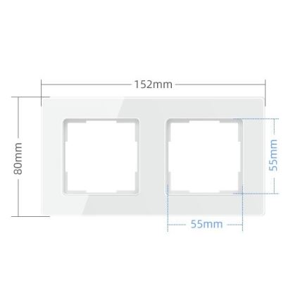 Immax NEO 07541L - Moldura para interruptores, tomadas, termostatos 2Z