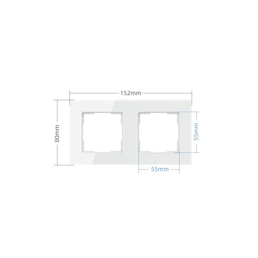 Immax NEO 07541L - Moldura para interruptores, tomadas, termostatos 2Z